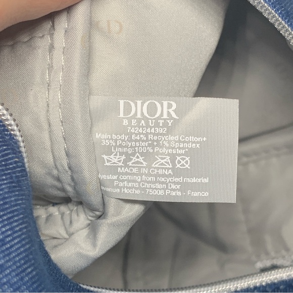 Christian Dior Makeup Eye & Lip Set with Blue Denim Cosmetic Makeup Pouch bag - Picture 10 of 12